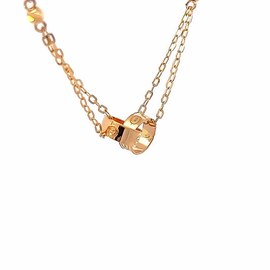 Love story necklace 21k gold