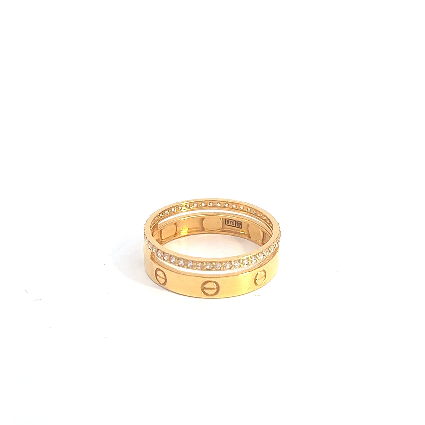 Twin wedding ring 21K gold