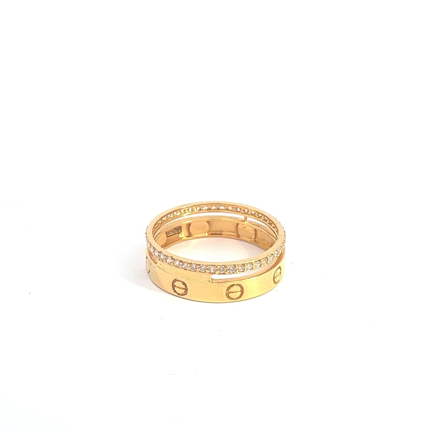 Twin wedding ring 21K gold